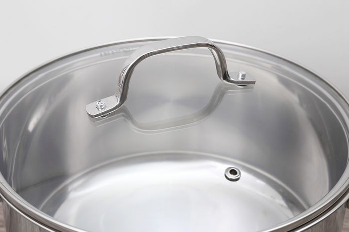 Nắp kính - Nồi inox 3 đáy nắp kính 24 cm Fivestar N24-5DG 304