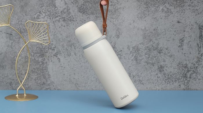 Bình giữ nhiệt inox 500 ml Delites Z102 trắng