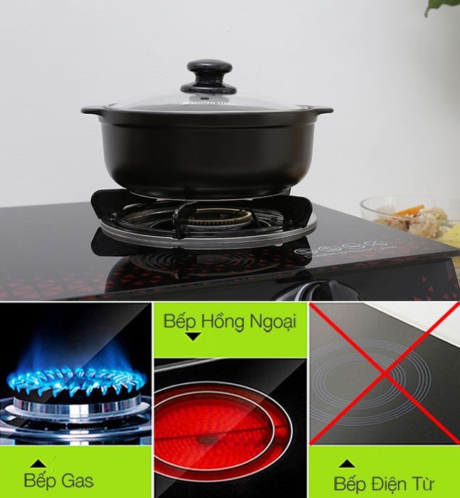 Nồi đất nắp kính 1.4 lít Tucbeghi G703