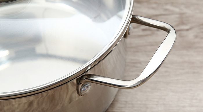 Tay cầm - Nồi inox 3 đáy nắp kiếng 20cm Smartcook SM2401MN