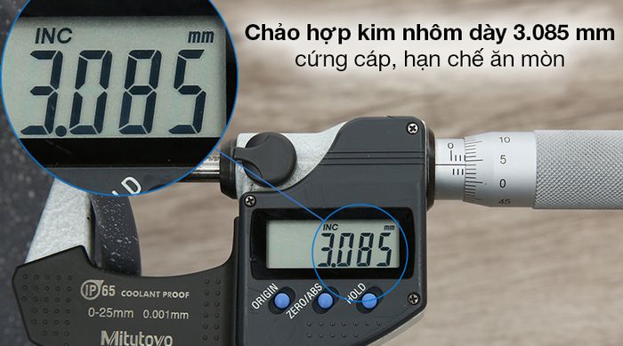 Chảo nhôm sâu chống dính đáy từ 28 cm Tefal Cook Healthy G1348695 - Chất liệu hợp kim nhôm có độ dày lên đến 3.085 mm