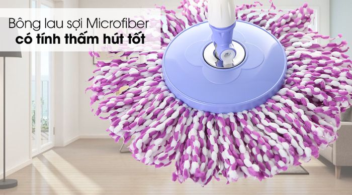 Bộ lau nhà Hommy MH-Xmop - Bông lau bằng chất liệu Microfiber