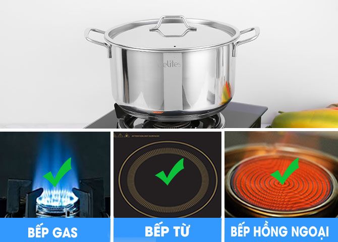 Dùng tốt trên các loại bếp