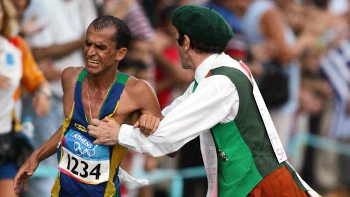 During the 2004 Summer Olympics, Vanderlei Lima was unexpectedly assaulted by Neil Horan.