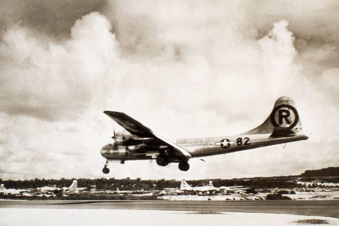 Enola Gay Landing at Tinian