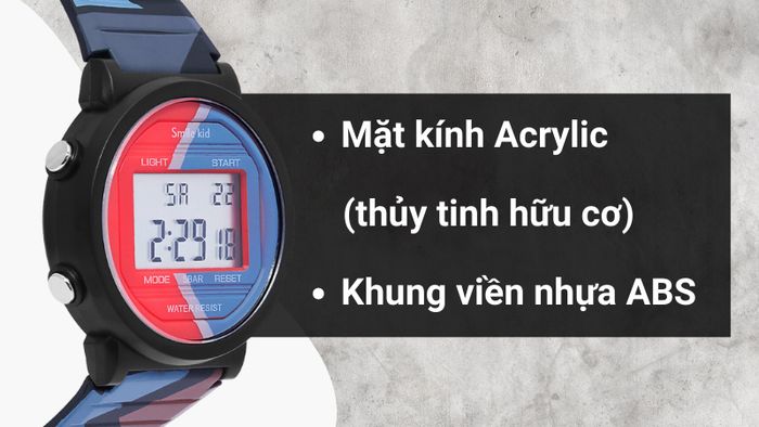 Chất liệu mặt kính và khung viền của mẫu đồng hồ