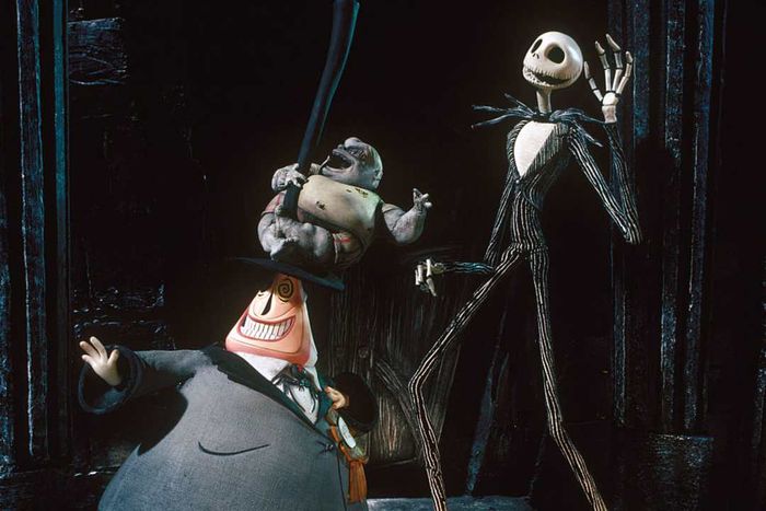 On the set of The Nightmare Before Christmas