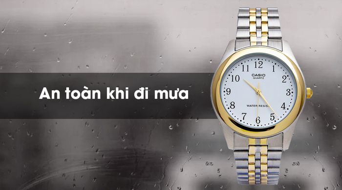 Đồng hồ nữ Casio LTP-1129G-7BRDF có thể chống nước 3 ATM