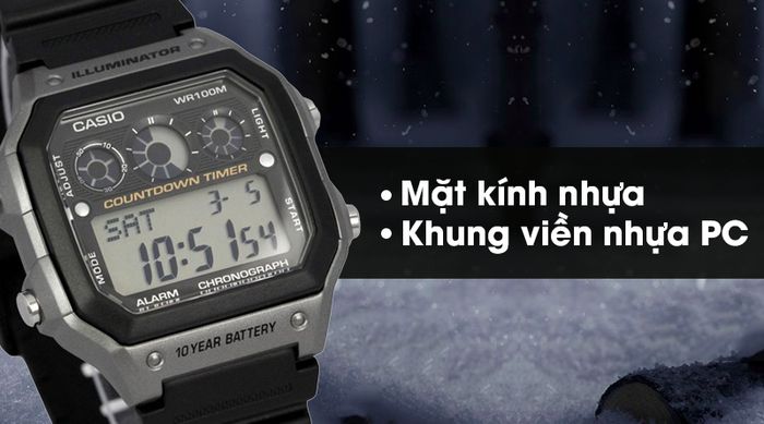 Đồng hồ nam Casio AE-1300WH-8AVDF bền bỉ và chắc chắn hơn