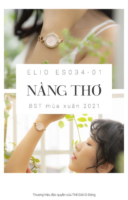 Đồng hồ Nữ Elio ES034-01 thuộc bộ sưu tập Nàng Thơ