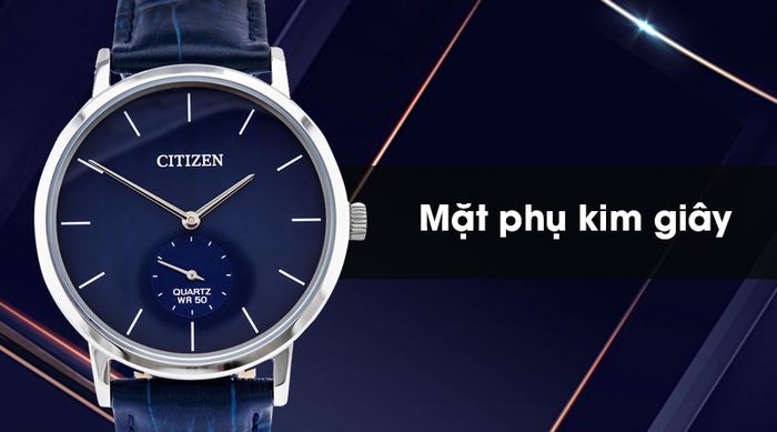 Đồng hồ nam Citizen BE9170-05L có mặt phụ kim giây thời trang