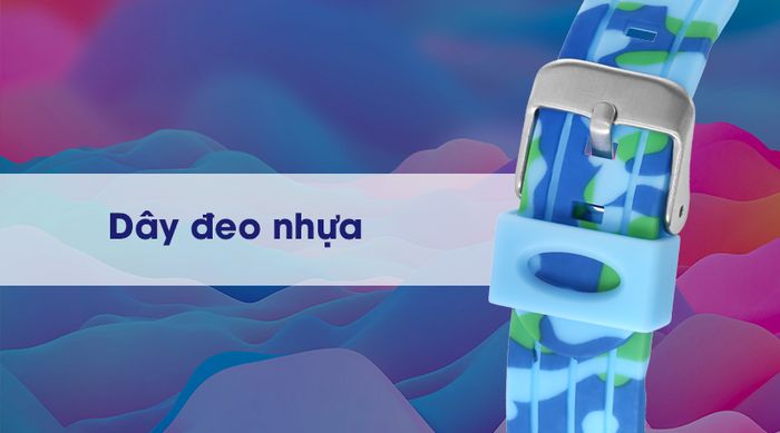 Đồng hồ trẻ em Smile Kid SL024-01 sở hữu dây đeo nhẹ nhàng, chống thấm nước