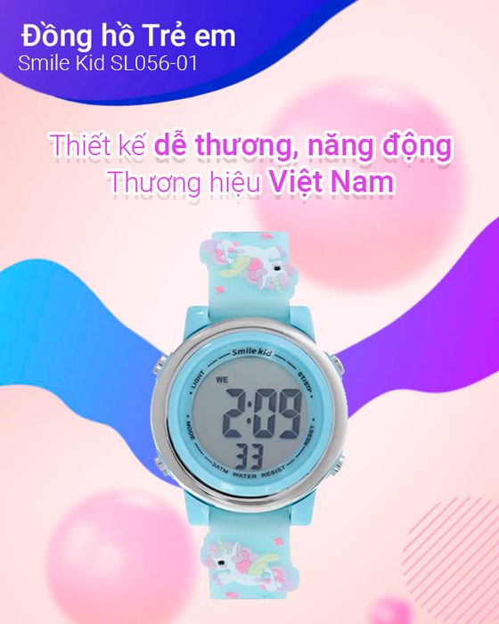 Đồng hồ Trẻ em Smile Kid SL056-01 mang thương hiệu Việt Nam