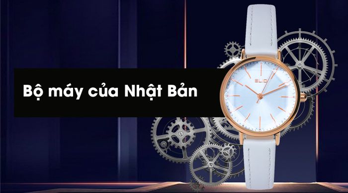 Đồng hồ Elio EL012-01 hoạt động tốt hơn nhờ sử dụng bộ máy của Nhật Bản