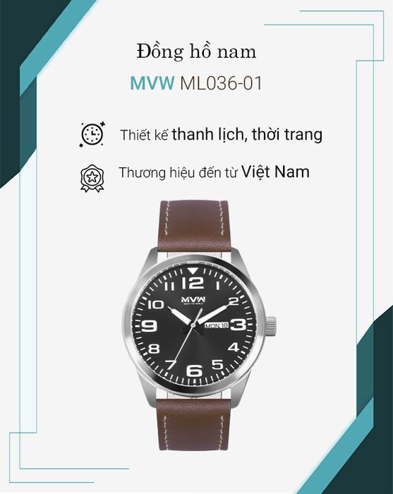Tổng quan về đồng hồ nam MWW ML036-01