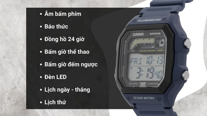 Tiện ích của mẫu đồng hồ