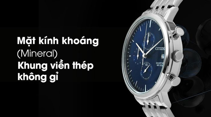 Đồng hồ nam Citizen AN3610-55L có lớp vỏ ngoài bền chắc