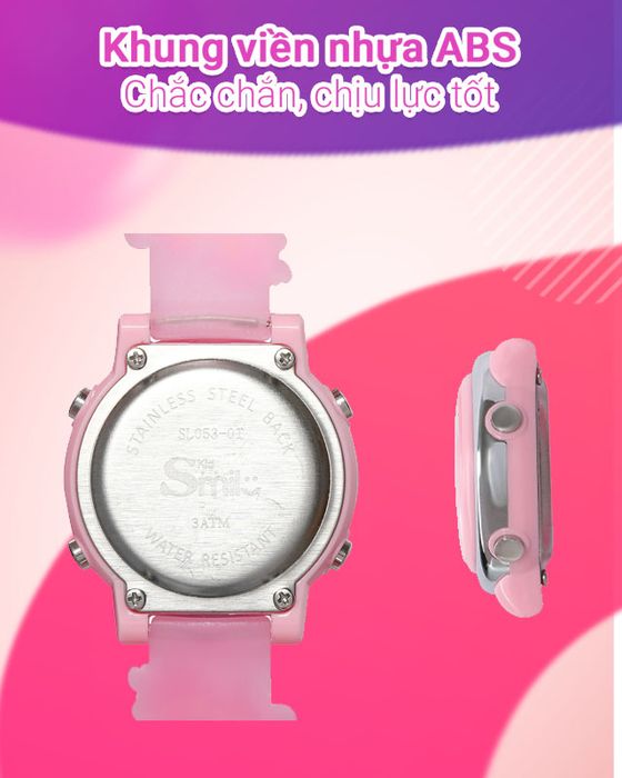 Đồng hồ Trẻ em Smile Kid SL053-01 có khung viền nhựa bền chắc