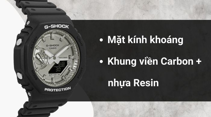 Chất liệu mặt kính và khung viền của mẫu đồng hồ