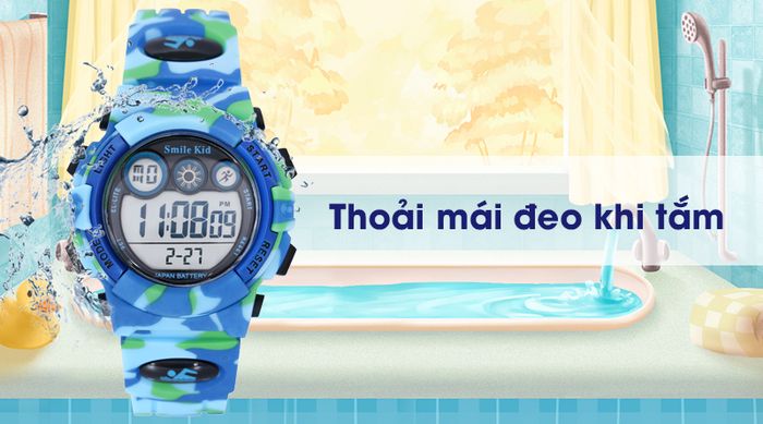 Đồng hồ trẻ em Smile Kid SL024-01 có độ chống nước 5 ATM
