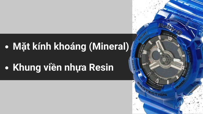 Chất liệu mặt kính và khung viền của mẫu đồng hồ