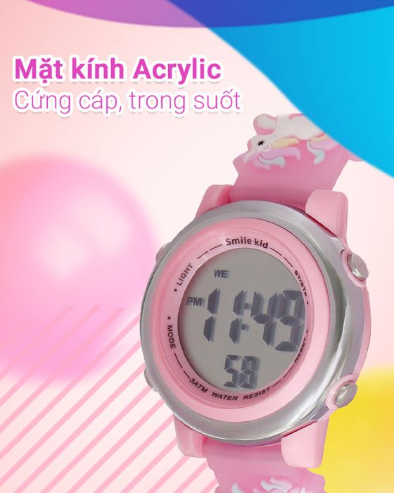 Đồng hồ Trẻ em Smile Kid SL053-01 có mặt kính cứng cáp