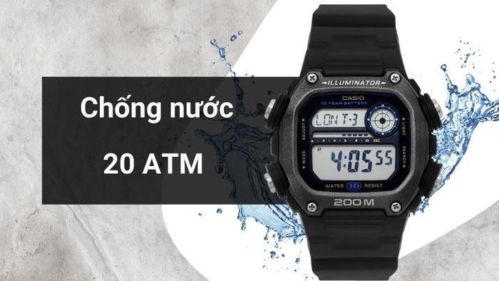 Khả năng kháng nước của mẫu đồng hồ