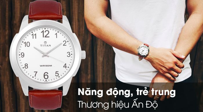 Đồng hồ nam Titan 1585SL07 với thiết kế năng động, trẻ trung