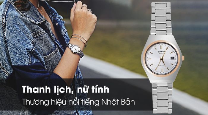 Đồng hồ Nữ Casio LTP-1170G-7ARDF mang thiết kế thanh lịch và nữ tính