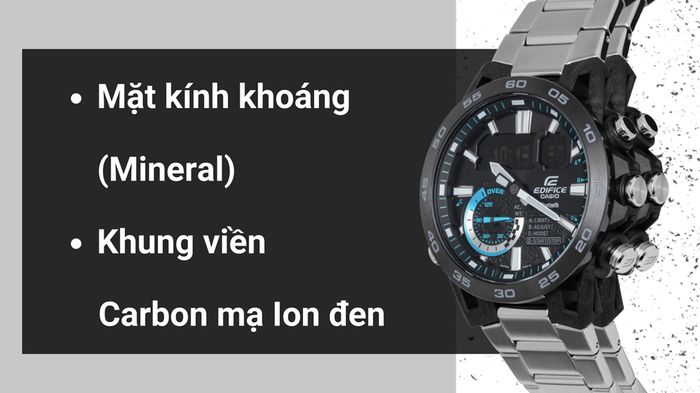 Chất liệu mặt kính và khung viền của mẫu đồng hồ
