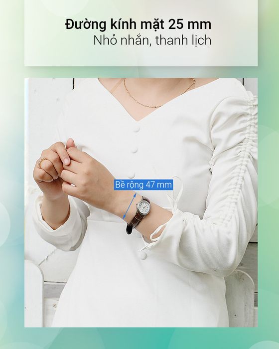 Trên tay đồng hồ Nữ Casio LTP-V002L-7B2UDF
