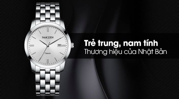 Đồng hồ nam Nakzen SS4072G-7 với thiết kế trẻ trung, nam tính