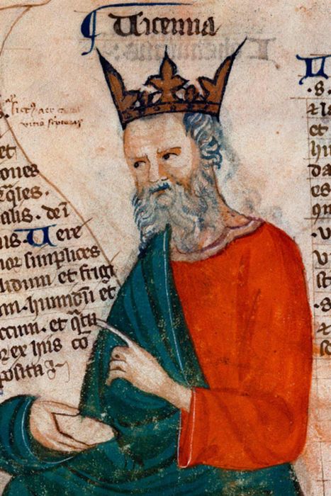 A depiction of Abu Ali al-Husain ibn Abdallah ibn Sina, also known as Avicenna, the renowned Iranian physician and philosopher (980-1037).