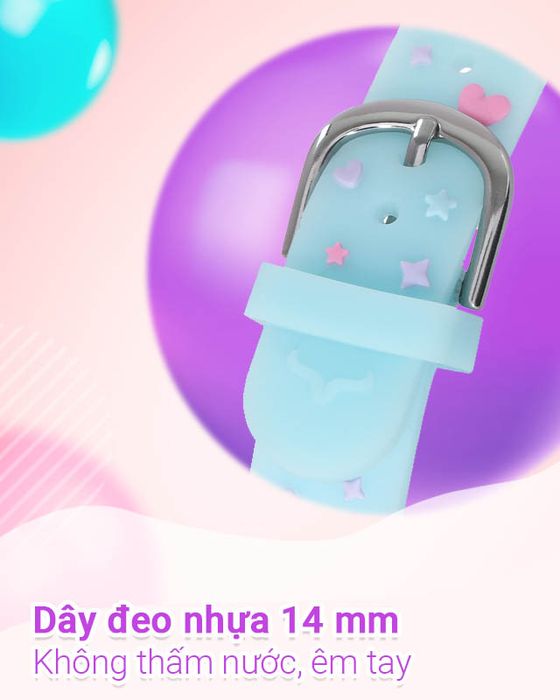 Đồng hồ Trẻ em Smile Kid SL056-01 có dây đeo nhựa bền chắc, không thấm nước