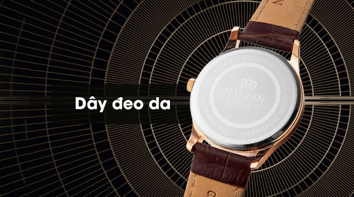 Đồng hồ nam Nakzen SL4043GREBN-6N0 có dây đeo êm ái