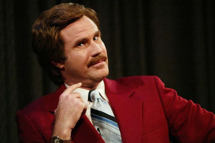 Will Ferrell during a Q&A session for Anchorman: The Legend Of Ron Burgundy