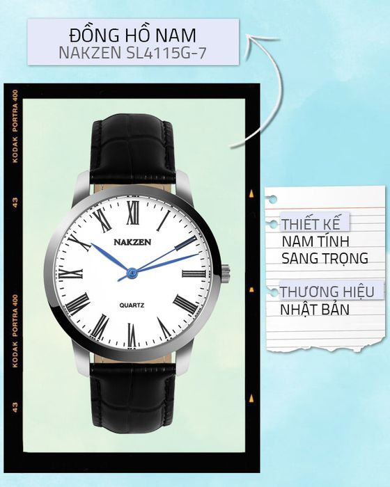 Tổng quan về đồng hồ nam Nakzen SL4115G-7