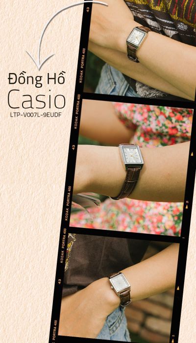 Trên tay Đồng hồ Nữ Casio LTP-V007L-9EUDF