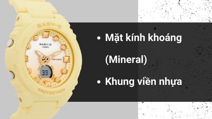 Chất liệu mặt kính và khung viền của mẫu đồng hồ