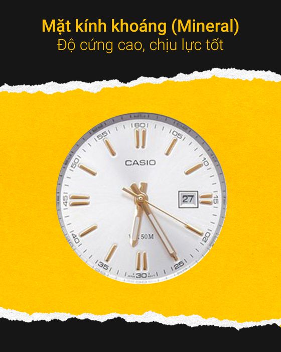 Đồng hồ Nữ Casio LTP-1302D-7A2VDF có mặt kính trong suốt
