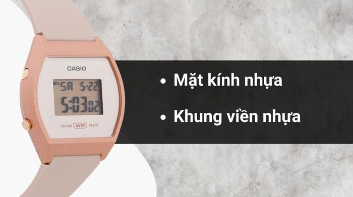 Chất liệu mặt kính và khung viền của mẫu đồng hồ