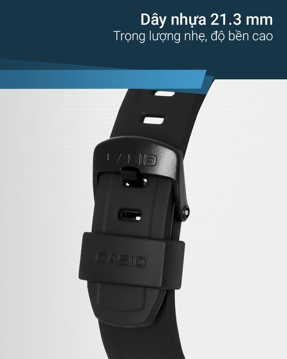 Đồng hồ nam Casio HDA-600B-1BVDF có dây đeo nhựa chống thấm nước tốt