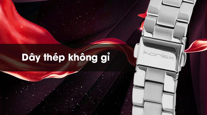 Đồng hồ nữ Korlex KS015-01 có dây đeo bền bỉ