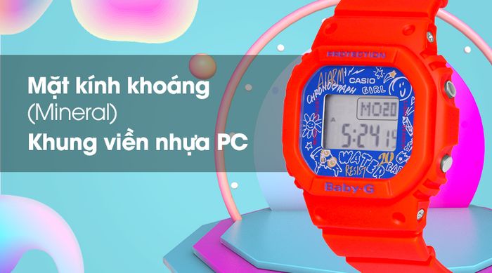 Đồng hồ Nữ Baby-G BGD-560SK-4DR bền bỉ với khả năng chống va đập tốt