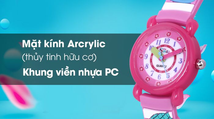 Đồng hồ trẻ em Smile Kid SL045-01 có lớp vỏ chắc chắn