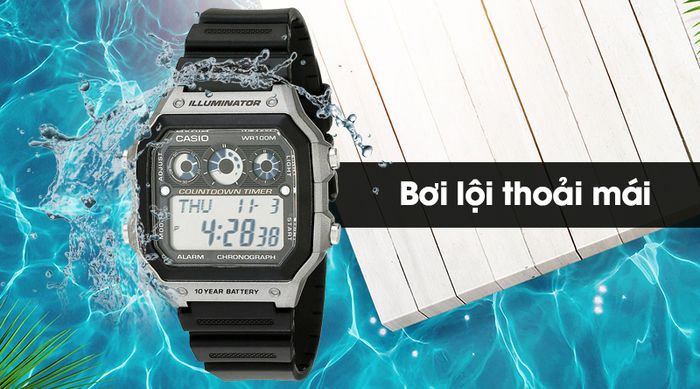 Đồng hồ nam Casio AE-1300WH-8AVDF chống nước 10 ATM
