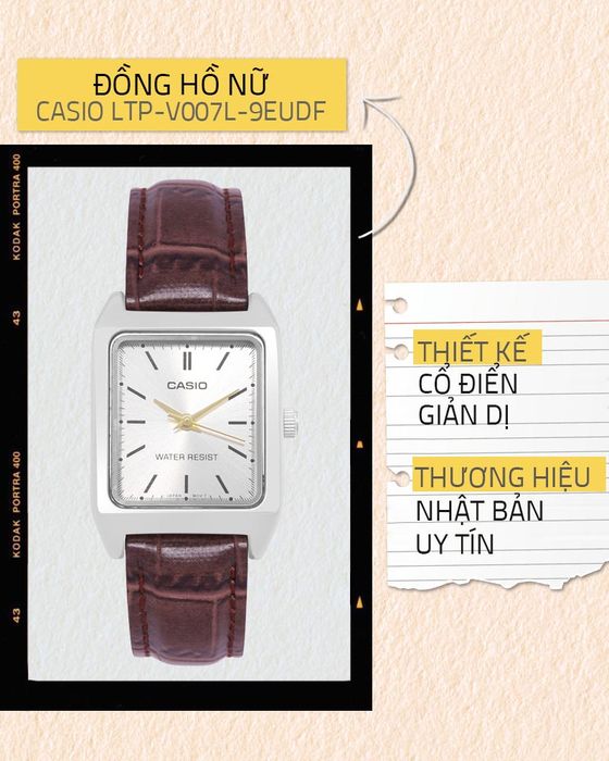 Tổng quan về Đồng hồ Nữ Casio LTP-V007L-9EUDF