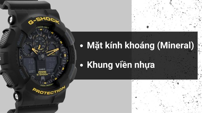Chất liệu mặt kính và khung viền của mẫu đồng hồ