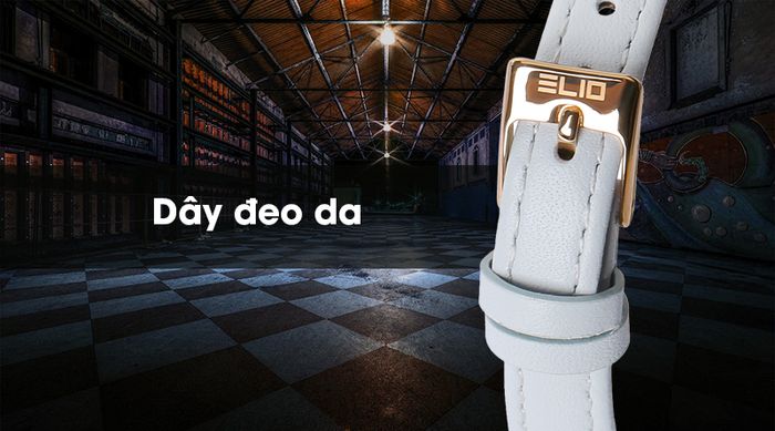 Đồng hồ Nữ Elio EL012-01 có dây đeo bằng da êm ái
