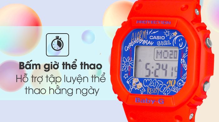 Đồng hồ Nữ Baby-G BGD-560SK-4DR có khả năng bấm giờ